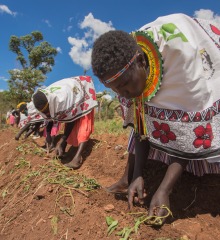 In Kenya, women farmers are learning about composting and other techniques to keep their land fertile.
